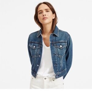 Everlane Denim Jacket Women’s Small – 100% Cotton Classic Blue Jean Jacket